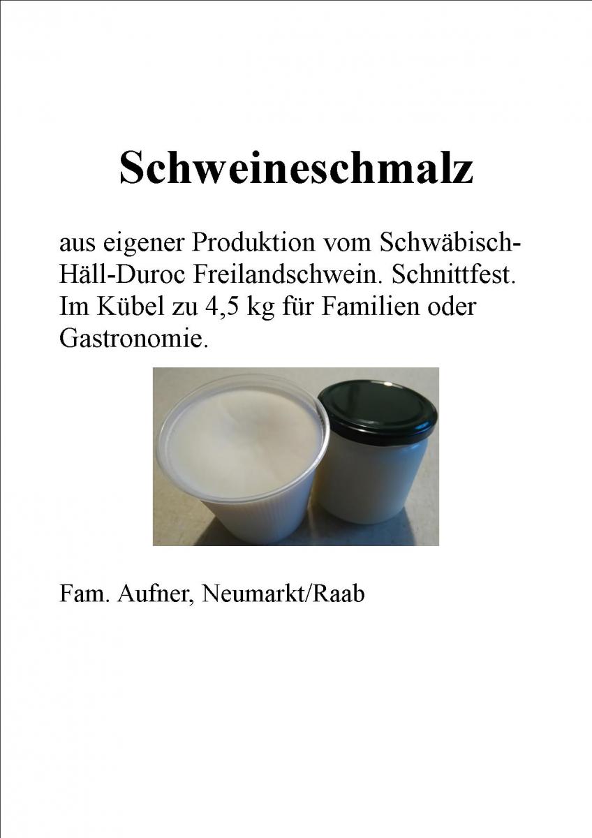 Schweineschmalz